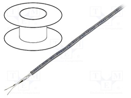 Wire; stranded; Cu; Al-PET foil; PVC; chrome; 152m; 300V; 64Ω