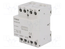 Contactor: 4-pole installation; NC x4; 24VAC; 40A; DIN; IKA