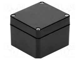 Enclosure: multipurpose; X: 75mm; Y: 80mm; Z: 55mm; polyester; black