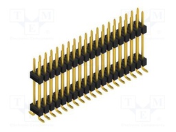 Connector: pin strips; pin header; male; PIN: 38; 2.54mm; SMT; 2x19