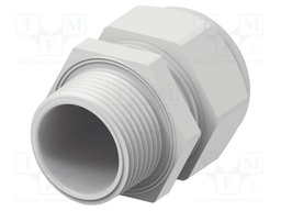 Cable gland; without nut; NPT1"; IP68; Mat: polyamide; light grey