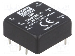 Converter: DC/DC; 10W; Uin: 36÷75V; Uout: 12VDC; Uout2: -12VDC; 18g
