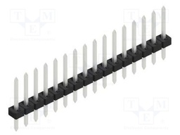 Connector: pin strips; pin header; male; PIN: 16; 2mm; THT; 1x16