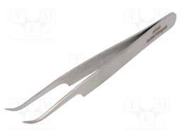 Tweezers; 120mm; Blades: curved; Blade tip shape: sharp; universal