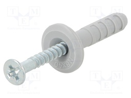 Plastic anchor; 8x40; N; with screw; 50pcs; 8mm