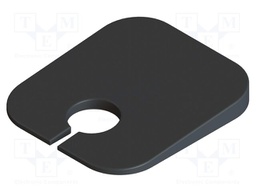 Camera spacer; black; Features: sloped 5°