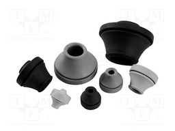 Grommet; Ømount.hole: 29mm; black; -40÷100°C; UL94V-0; IP67