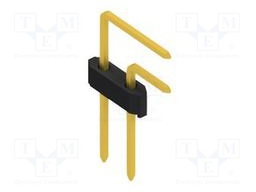 Connector: pin strips; pin header; male; PIN: 2; 1.27mm; THT; 2x1