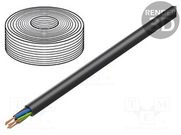 Wire; H07RN-F,TITANEX®; stranded; Cu; 5G6mm2; rubber; black
