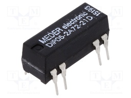 Relay: reed; DPST-NO; Ucoil: 5VDC; 1A; max.200VDC; max.200VAC; 125mW