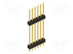 Connector: pin strips; pin header; male; PIN: 6; 2.54mm; THT; 1x6