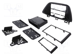 Radio mounting frame; Honda; 1 DIN,2 DIN; black