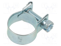 T-bolt clamp; W: 9mm; Clamping: 14÷16mm; zinc plated steel; Mini