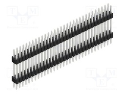 Connector: pin strips; pin header; male; PIN: 62; 1.27mm; THT; 2x31