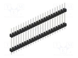 Connector: pin strips; pin header; male; PIN: 23; 2.54mm; THT; 1x23
