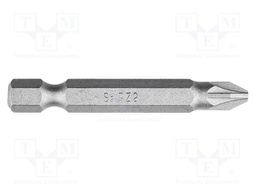 Screwdriver bit; Pozidriv®; PZ2; 1/4"; Overall len: 50mm; 10pcs.