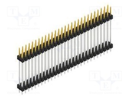 Connector: pin strips; pin header; male; PIN: 56; 2.54mm; THT; 2x28