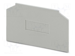 End piece; L: 41mm; W: 2mm; H: 69mm; Body: grey