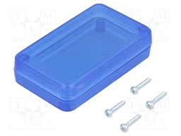 Enclosure: multipurpose; X: 36mm; Y: 60mm; Z: 16mm; ABS; screwed