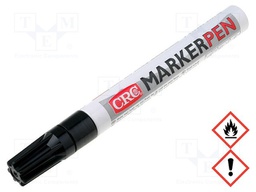 Marker: paint marker; black; MARKER PEN; Tip: round; 3mm