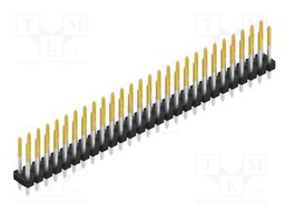 Connector: pin strips; pin header; male; PIN: 54; 2.54mm; THT; 2x27