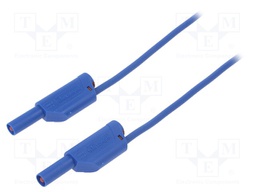 Test lead; PVC; 1.5m; blue; 16A; Cond.cross sec: 1mm2