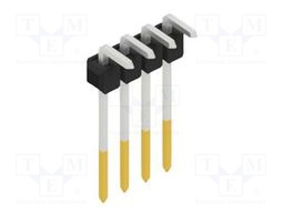 Connector: pin strips; pin header; male; PIN: 4; 2.54mm; THT; 1x4