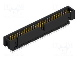 Connector: pin strips; pin header; male; PIN: 50; 2.54mm; THT; 2x25