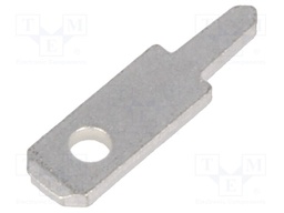Terminal: flat; 2.8mm; 0.8mm; male; THT; Overall len: 10.5mm