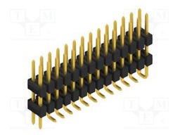 Connector: pin strips; pin header; male; PIN: 28; 2.54mm; SMT; 2x14