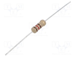 Resistor: carbon film; THT; 120Ω; 1W; ±5%; Ø5x12mm; axial
