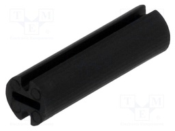 Spacer sleeve; LED; Øout: 4.5mm; ØLED: 3mm; L: 15.5mm; black; UL94V-2