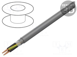 Wire; F-C-PURö-JZ; 4G4mm2; tinned copper braid; PUR; grey; CPR: Eca