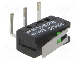Microswitch SNAP ACTION; with lever; SPST-NO; 0.1A/6VDC; Pos: 2