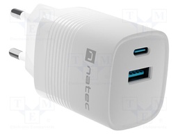 Power supply: switching; plug-in; 5÷12VDC; 3A; 30W; 82x39x33mm