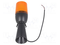 Signaller: lighting-sound; 12÷24VDC; Colour: yellow; IP65; 250mA