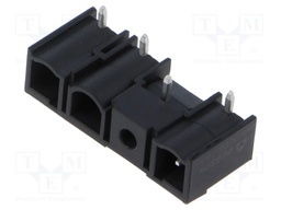 Pluggable terminal block; 7.62mm; ways: 3; black; terminals: 3