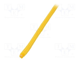 Rope; polypropylene; Ørope: 6mm; L: 50m; with a core; yellow