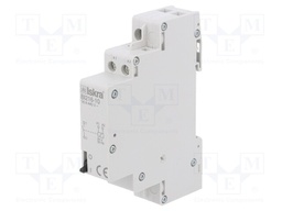 Relay: installation; bistable; NO; Ucoil: 24VAC; 17.6x90x65mm; 16A