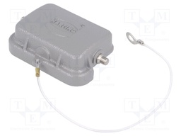 Protection cover; Han; size 6B; for latch; metal; Pitch: 44x27mm