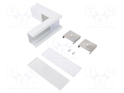 Connector 270°; white; aluminium; Application: VARIO30-07