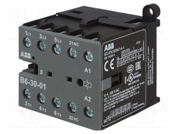 Contactor: 3-pole; NO x3; Auxiliary contacts: NC; 24VAC; 6A; B6