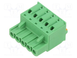 Pluggable terminal block; 5mm; ways: 5; straight; plug; female