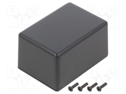 Enclosure: multipurpose; X: 50mm; Y: 70mm; Z: 40mm; TW; ABS; black