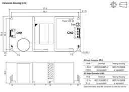 Power supply: switched-mode; 60W; 127÷370VDC; 90÷264VAC; OUT: 1
