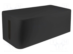 Cable box; Width: 157mm; L: 407mm; H: 133.5mm; Colour: black