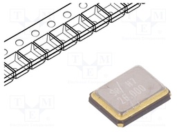 Resonator: ceramic; 26MHz; ±10ppm; 9pF; SMD; 3.2x2.5x0.7mm