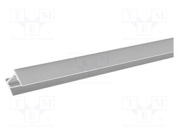 Profiles for LED modules; silver; L: 1m; MICRO-HG; aluminium