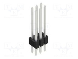 Connector: pin strips; pin header; male; PIN: 6; 1.27mm; THT; 2x3