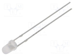 LED; red; 3mm; 150÷220mcd; 60°; Front: convex; 2.1÷2.6VDC; -30÷85°C